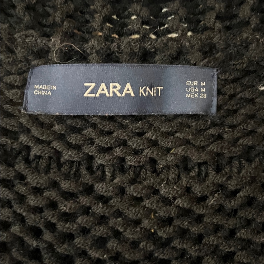 Zara KNIT limited edition sequined long cardigan size M - Picture 4 of 10